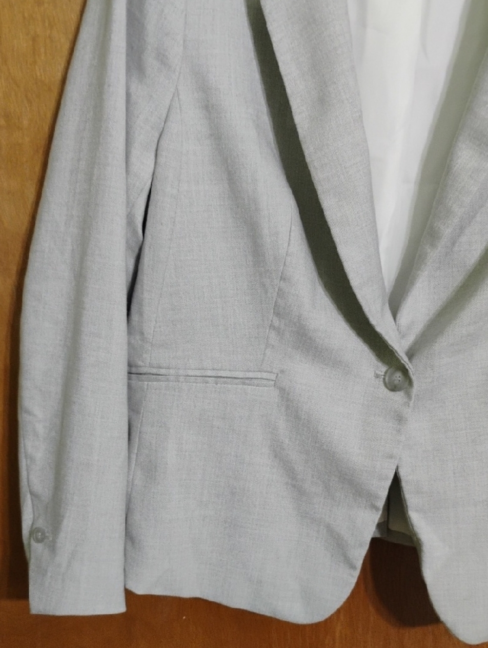 H&M Light Gray Blazer Size XL - Picture 10 of 12
